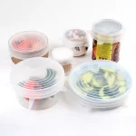 Kit 6 Tapas de Silicona Maceta Lavable Flexible Universal 2