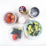 Kit 6 Tapas de Silicona Maceta Lavable Flexible Universal 3